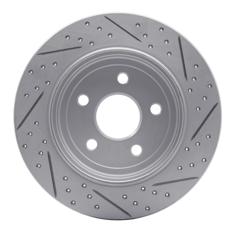 Dodge Durango Brake Rotor (1) - Rear Left - DFC - Drilled & Slotted Geoperformance - `11-`22
