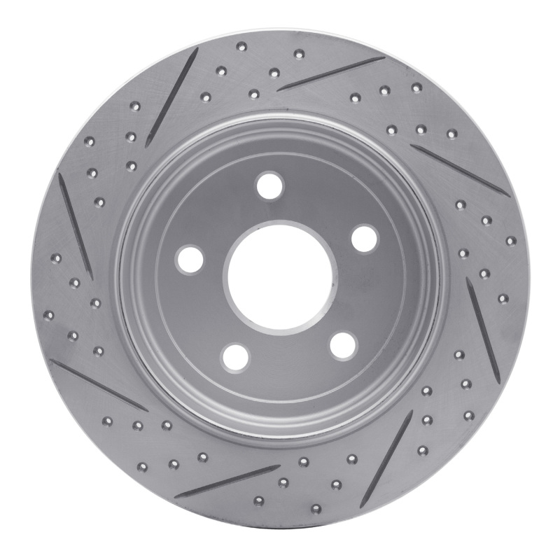 Dodge Durango Brake Rotor (1) - Rear Right - DFC - Geoperformance Drilled & Slotted - `11-`22