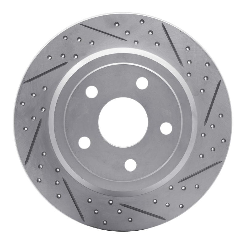 Dodge Durango Brake Rotor (1) - Rear Right - DFC - Geoperformance Drilled & Slotted - `11-`22