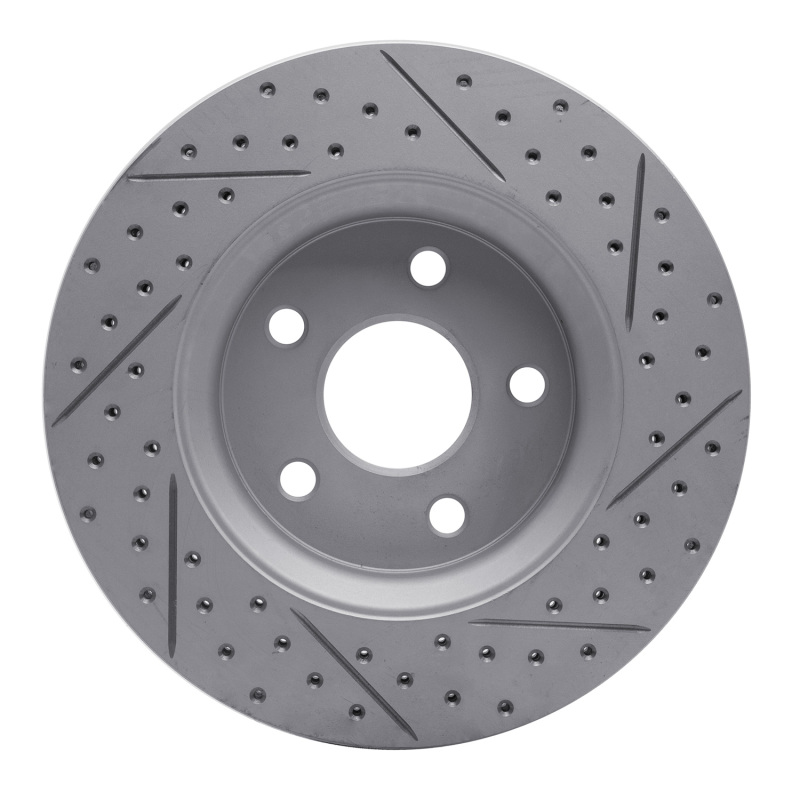 Dodge Durango Brake Rotor (1) - Front Left - DFC - Geoperf Slotted and Drilled - `11-`22