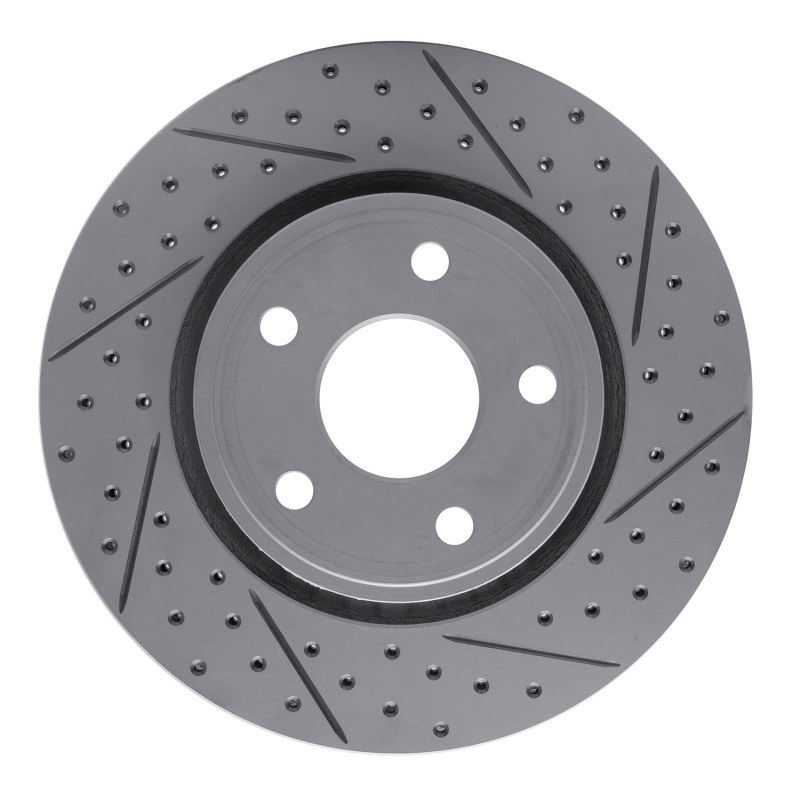 Dodge Durango Brake Rotor (1) - Front Right - DFC - Geoperformance Rotors - Drilled & Slotted - `11-`22