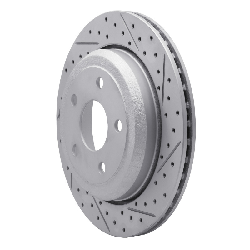 Dodge Durango Brake Rotor (1) - Rear Left - DFC - Drilled & Slotted Geoperformance - `11-`25