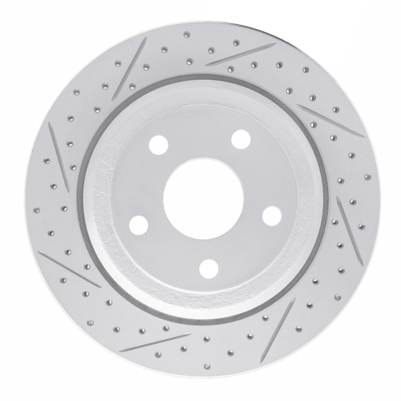 Dodge Durango Brake Rotor (1) - Rear Left - DFC - Drilled & Slotted Geoperformance - `11-`25
