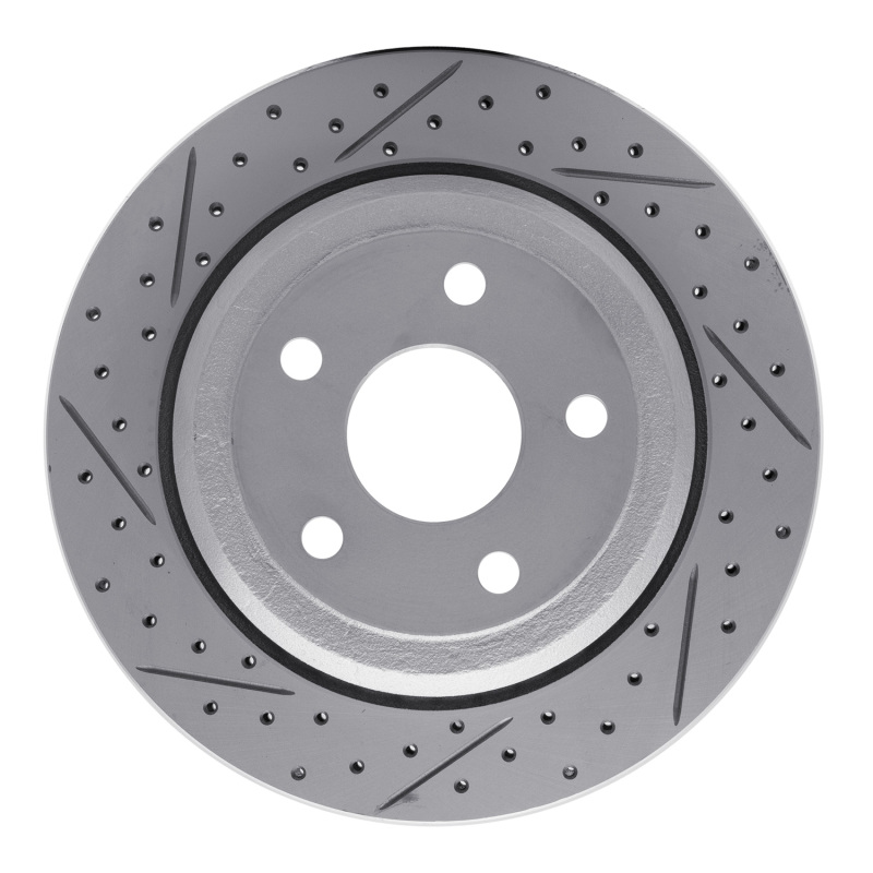 Dodge Durango Brake Rotor (1) - Rear Right - DFC - Drilled & Slotted Geoperformance - `11-`25