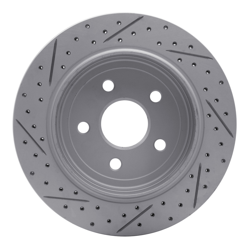 Dodge Durango Brake Rotor (1) - Rear Right - DFC - Drilled & Slotted Geoperformance - `11-`25