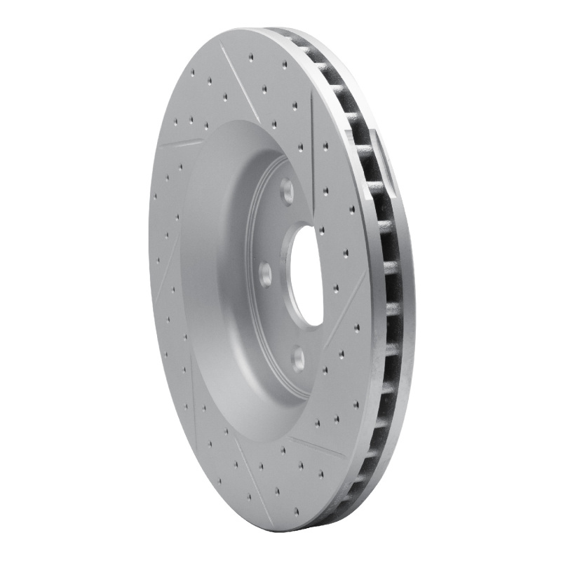 Dodge Durango Brake Rotor (1) - Front Left - DFC - Drilled & Slotted Geoperformance - `11-`25