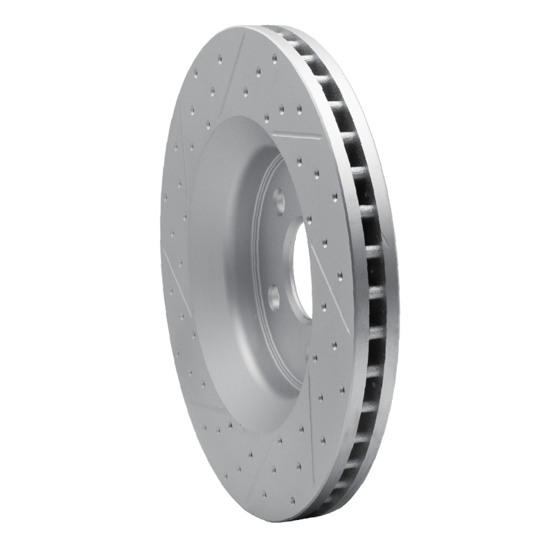 Dodge Durango Brake Rotor (1) - Front Right - DFC - Drilled & Slotted Geoperformance - `11-`25