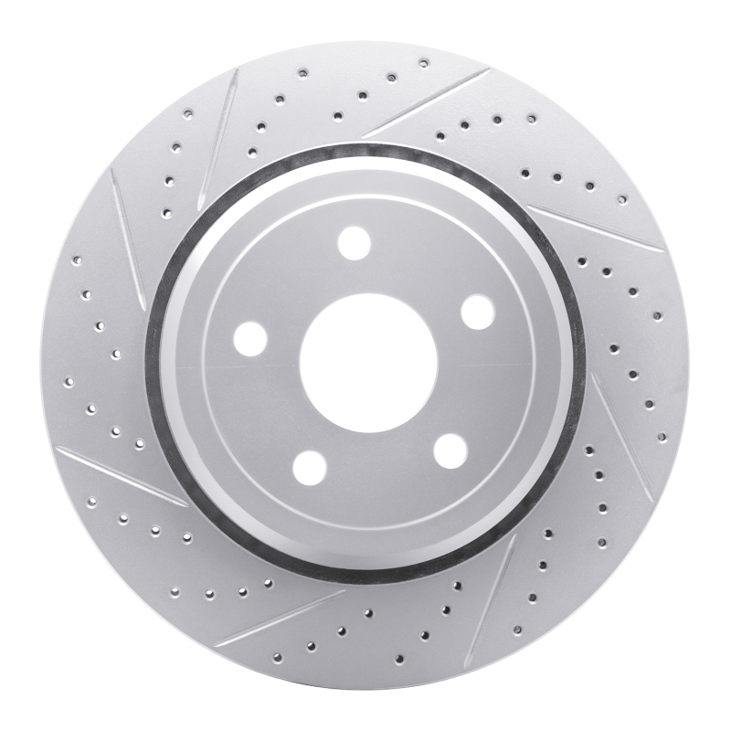 Dodge Durango Brake Rotor (1) - Rear Left - DFC - Drilled & Slotted Geoperformance - `12-`25