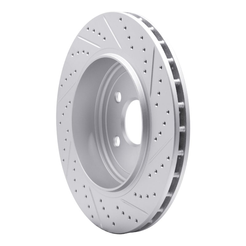 Dodge Durango Brake Rotor (1) - Rear Left - DFC - Drilled & Slotted Geoperformance - `12-`25