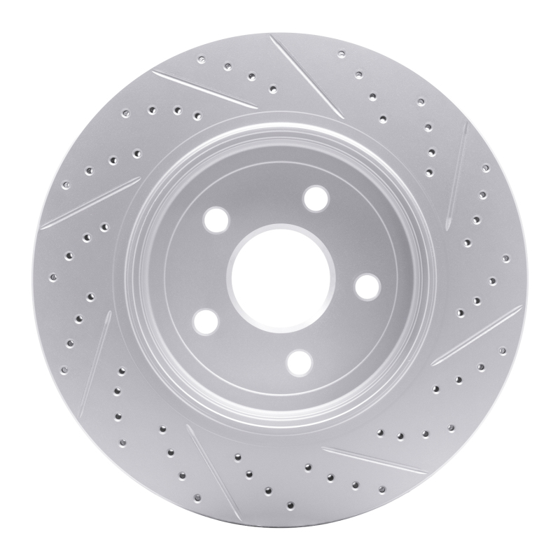 Dodge Durango Brake Rotor (1) - Rear Left - DFC - Drilled & Slotted Geoperformance - `12-`25