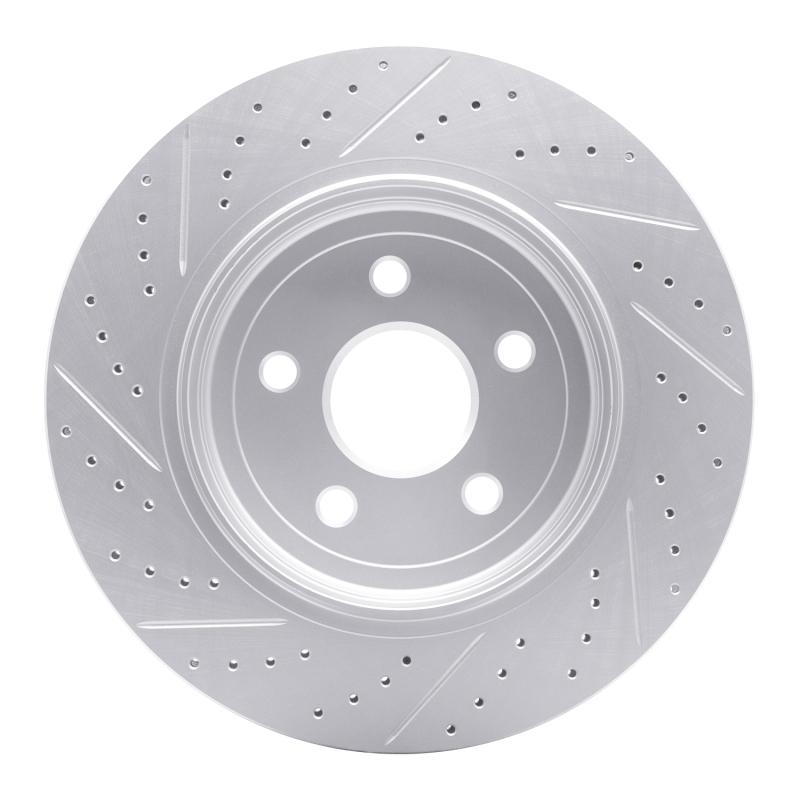 Dodge Durango Brake Rotor (1) - Rear Right - DFC - Drilled & Slotted Geoperformance - `12-`25