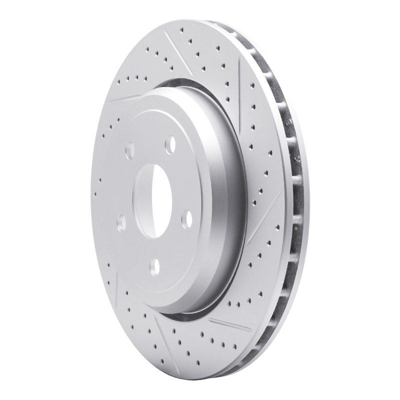 Dodge Durango Brake Rotor (1) - Rear Right - DFC - Drilled & Slotted Geoperformance - `12-`25