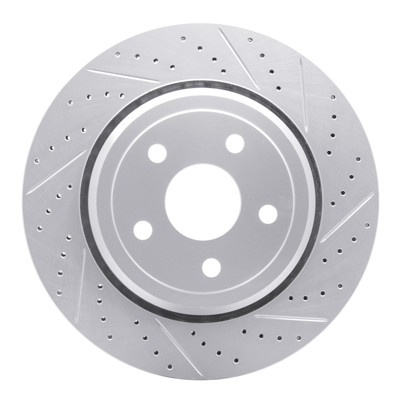 Dodge Durango Brake Rotor (1) - Rear Right - DFC - Drilled & Slotted Geoperformance - `12-`25