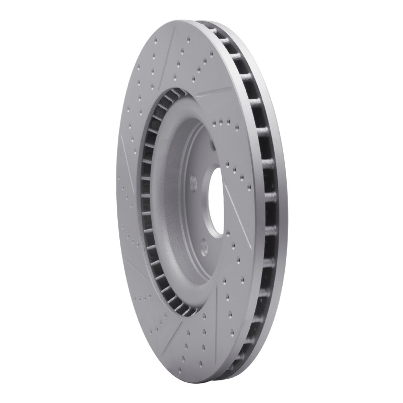 Dodge Durango Brake Rotor (1) - Front Right - DFC - Drilled & Slotted Geoperformance - `12-`25