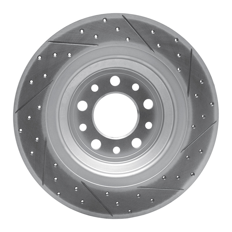 Jeep Cherokee Brake Rotor (1) - Rear Left - DFC - Geoperformance Drilled & Slotted - `14-`23