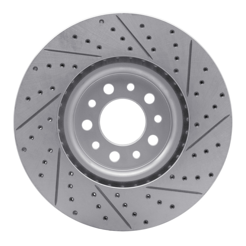 Alfa Romeo Tonale Brake Rotor (1) - Front Left - DFC - Drilled & Slotted Geoperformance - `14-`26