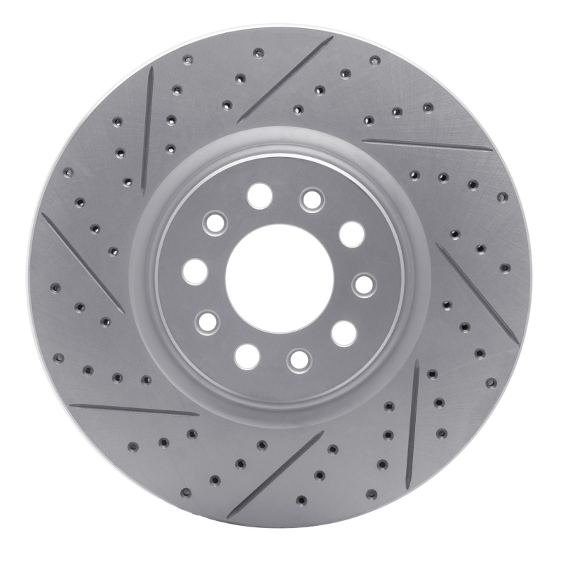Alfa Romeo Tonale Brake Rotor (1) - Front Left - DFC - Drilled & Slotted Geoperformance - `14-`26