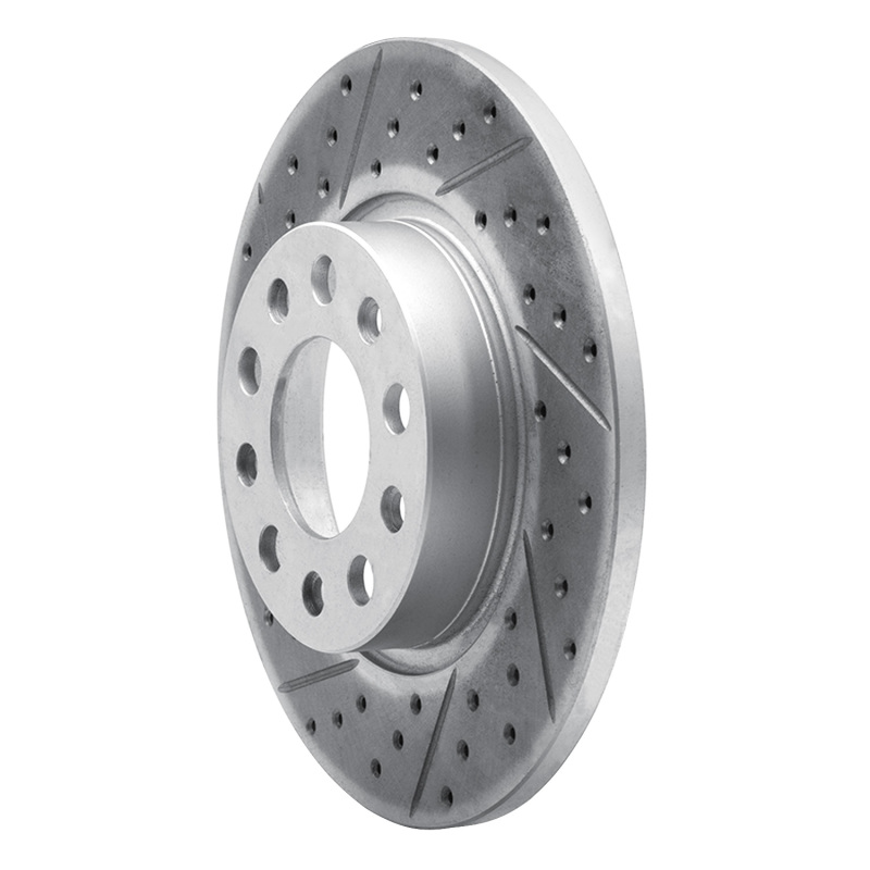 Alfa Romeo Tonale Brake Rotor (1) - Rear Left - DFC - Geoperformance Drilled & Slotted - `15-`26