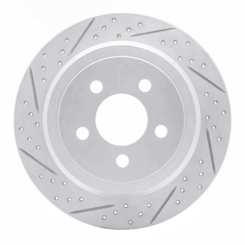 Dodge Nitro Brake Rotor (1) - Rear Left - DFC - Drilled & Slotted Geoperformance - `07-`12