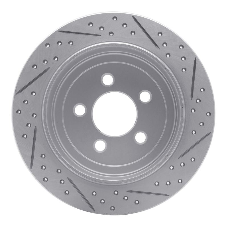 Dodge Nitro Brake Rotor (1) - Rear Left - DFC - Drilled & Slotted Geoperformance - `07-`12