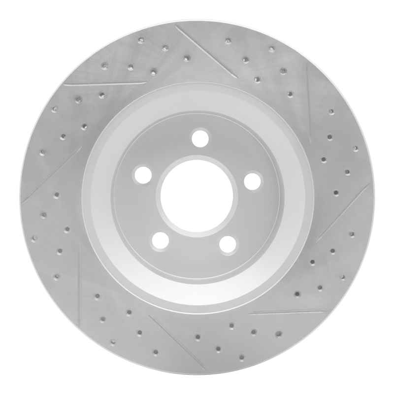 Jeep Liberty Brake Rotor (1) - Front Left - DFC - Drilled & Slotted Geoperformance - `11-`12