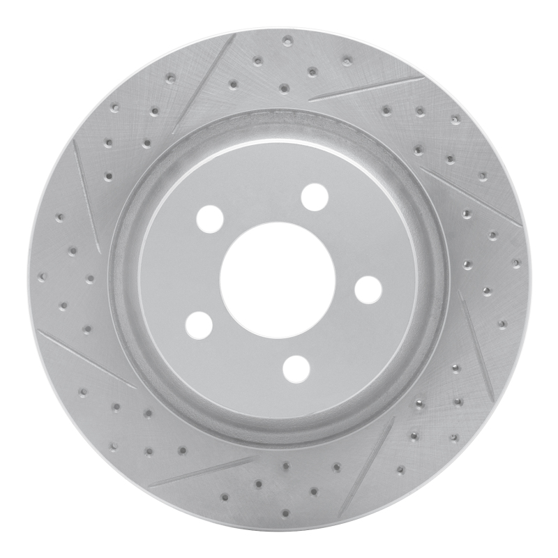 Jeep Liberty Brake Rotor (1) - Front Left - DFC - Drilled & Slotted Geoperformance - `11-`12
