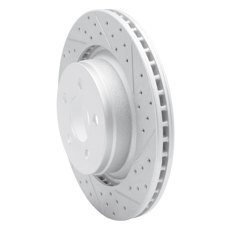 Jeep Liberty Brake Rotor (1) - Front Right - DFC - Drilled & Slotted Geoperformance - `11-`12