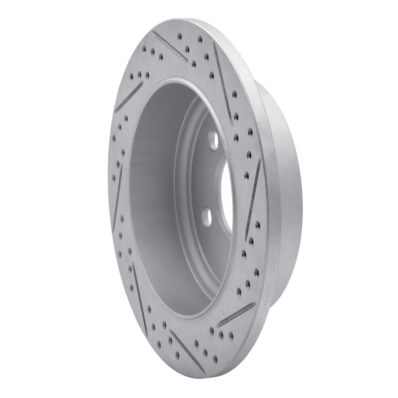 Jeep TJ Brake Rotor (1) - Rear Left - DFC - Drilled & Slotted Geoperformance - `03-`07