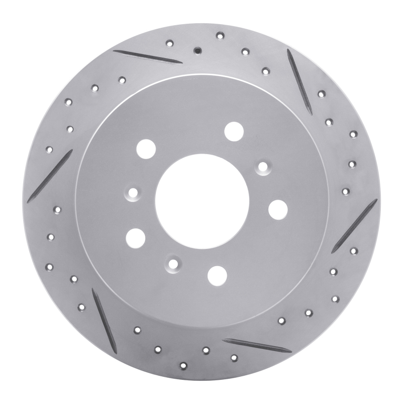 Buick Allure Brake Rotor (1) - Rear Right - DFC - Drilled & Slotted Geoperformance - `06-`10