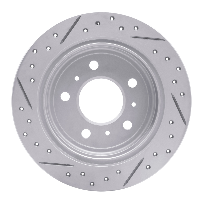 Buick Allure Brake Rotor (1) - Rear Right - DFC - Drilled & Slotted Geoperformance - `06-`10