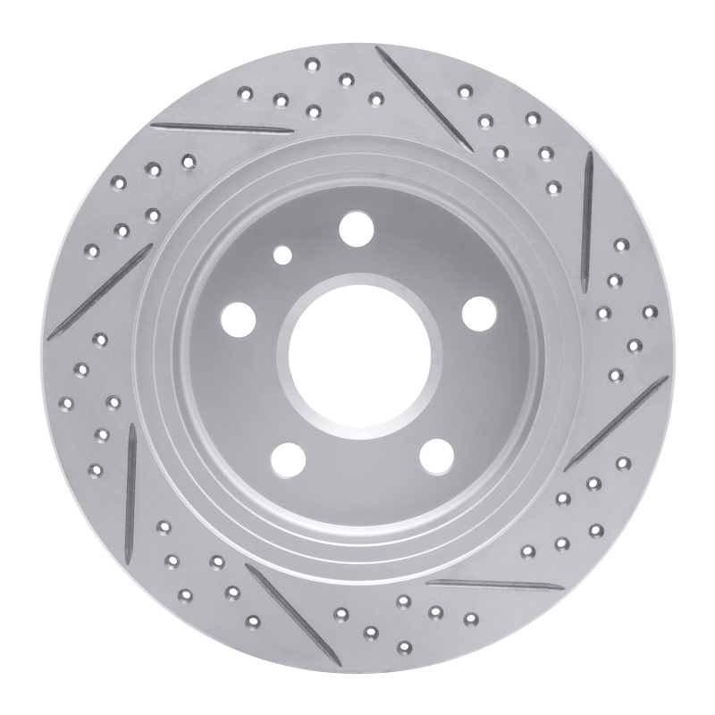 Buick Lacrosse Brake Rotor (1) - Rear Left - DFC - Drilled & Slotted Geoperformance - `11-`16