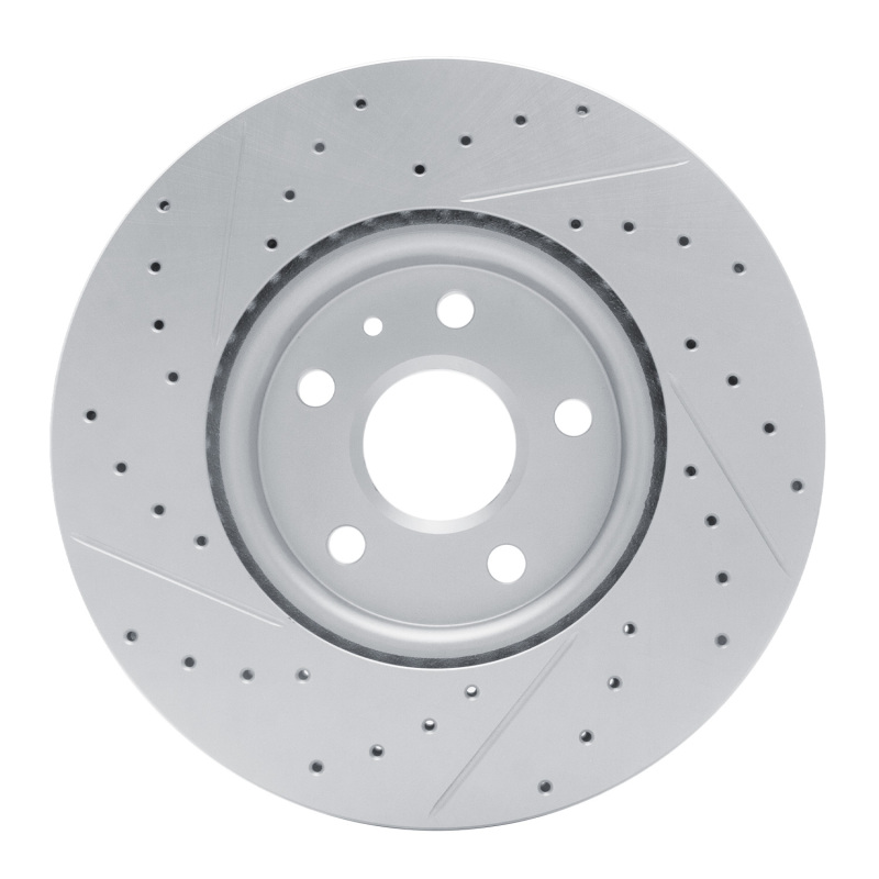 Buick Allure Brake Rotor (1) - Front Right - DFC - Drilled & Slotted Geoperformance - `10-`25