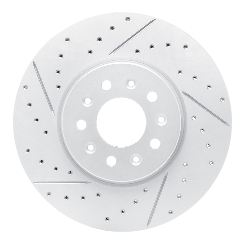 Buick Lacrosse Brake Rotor (1) - Front Left - DFC - Drilled & Slotted Geoperformance - `16-`21