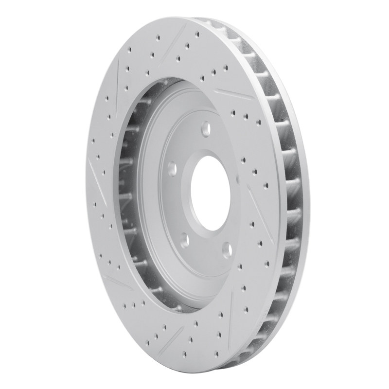 Cadillac XLR Brake Rotor (1) - Left Front - DFC - Drilled & Slotted Geoperformance - `97-`09