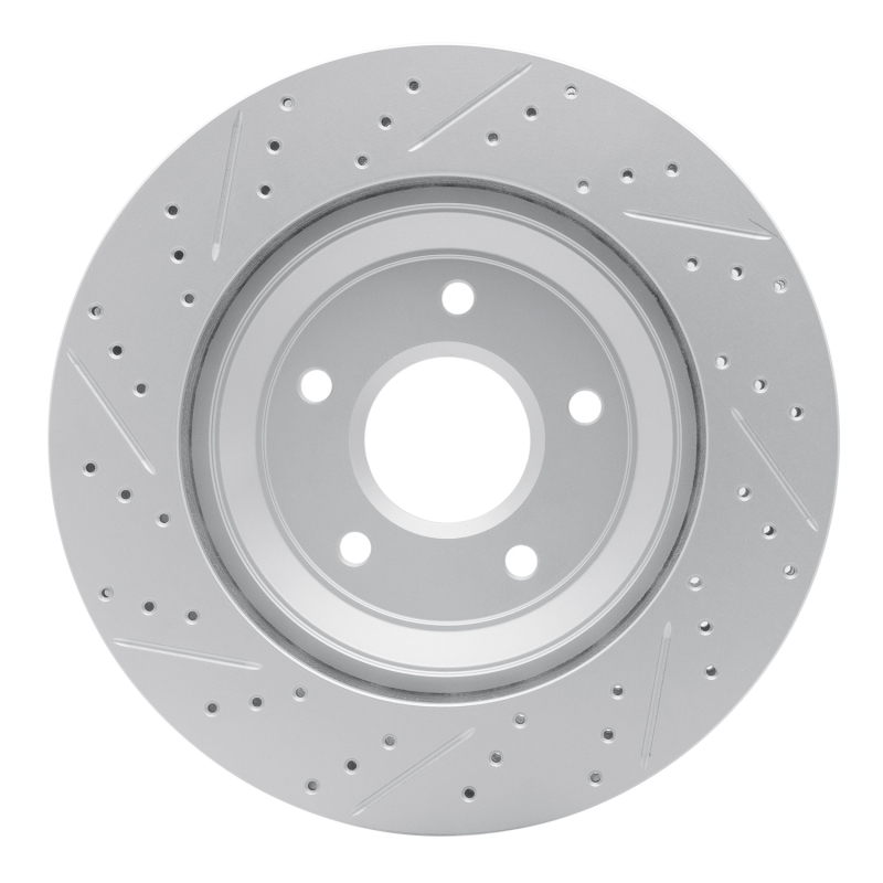 Cadillac XLR Brake Rotor (1) - Left Front - DFC - Drilled & Slotted Geoperformance - `97-`09