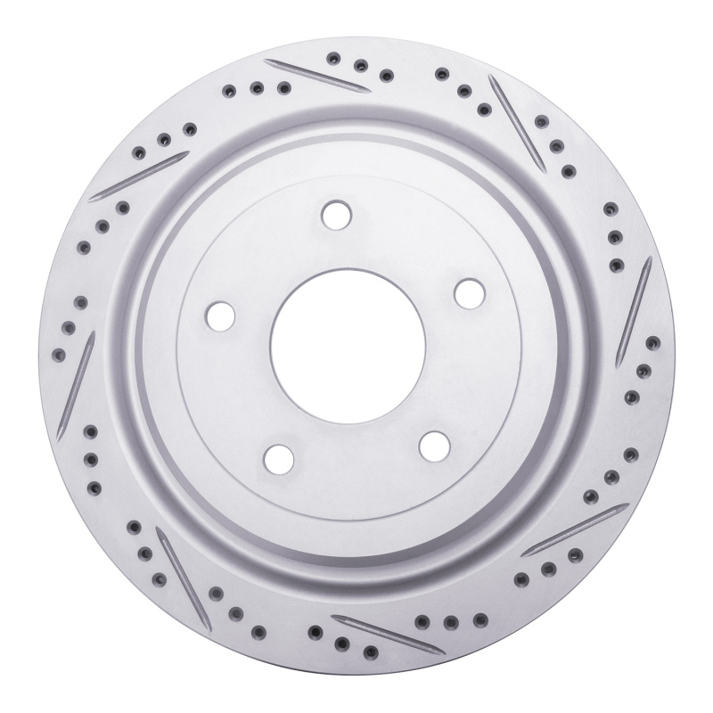 Cadillac XLR Brake Rotor (1) - Rear Right - DFC - Drilled & Slotted Geoperformance - `97-`13