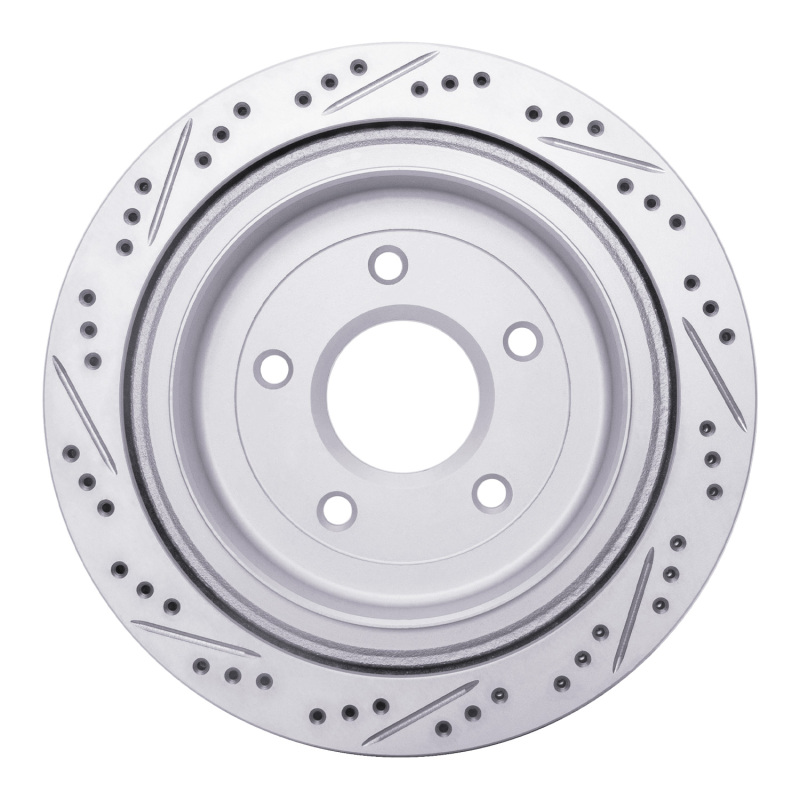 Cadillac XLR Brake Rotor (1) - Rear Right - DFC - Drilled & Slotted Geoperformance - `97-`13