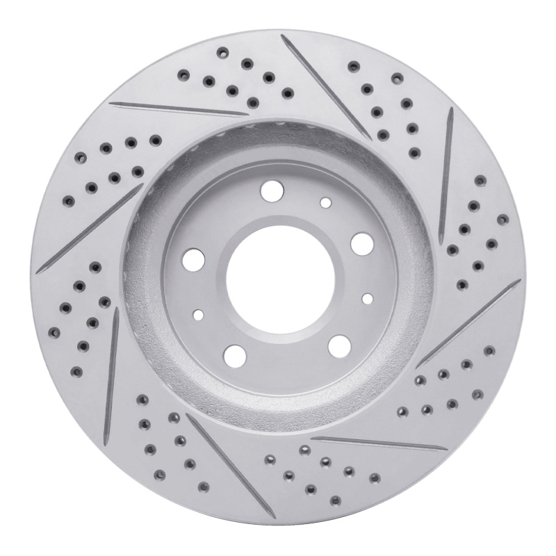 Cadillac CTS Brake Rotor (1) - Front Left - DFC - Drilled & Slotted Geoperformance - `03-`07