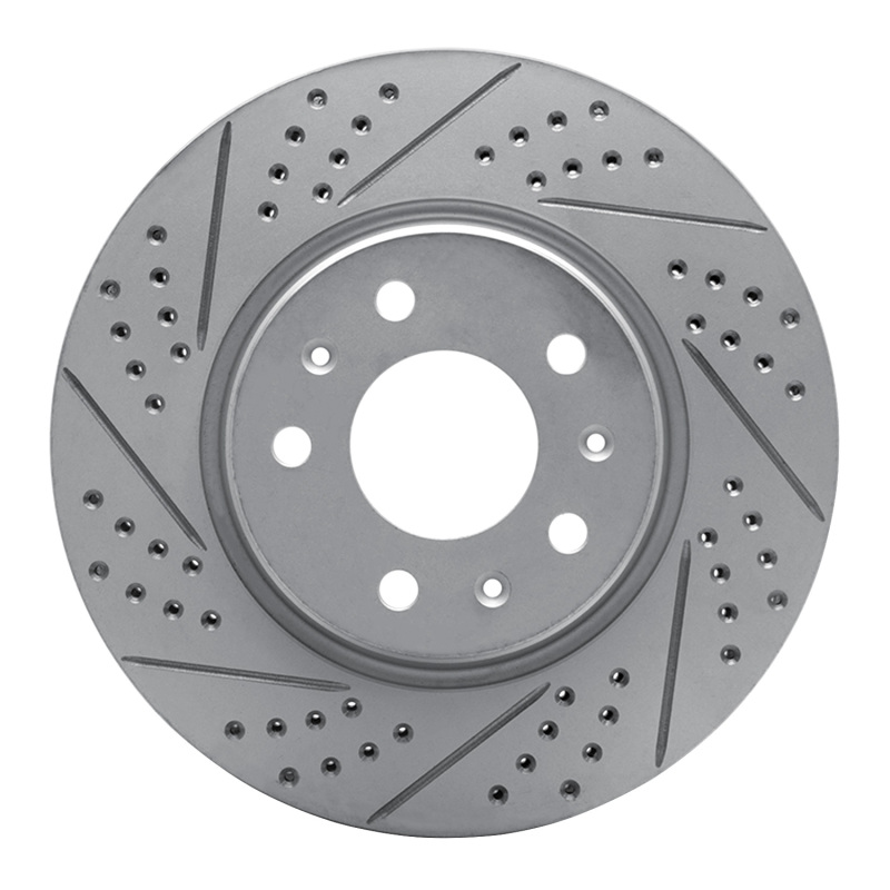 Cadillac CTS Brake Rotor (1) - Front Left - DFC - Drilled & Slotted Geoperformance - `03-`08
