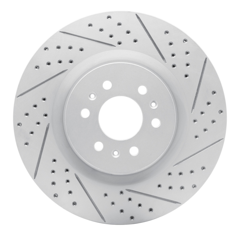 Cadillac CTS Brake Rotor (1) - Front Right - DFC - Drilled & Slotted Geoperformance - `04-`11