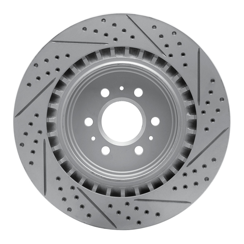 Cadillac CTS Brake Rotor (1) - Rear Left - DFC - GeoPerformance Rotors - Drilled & Slotted - `04-`11