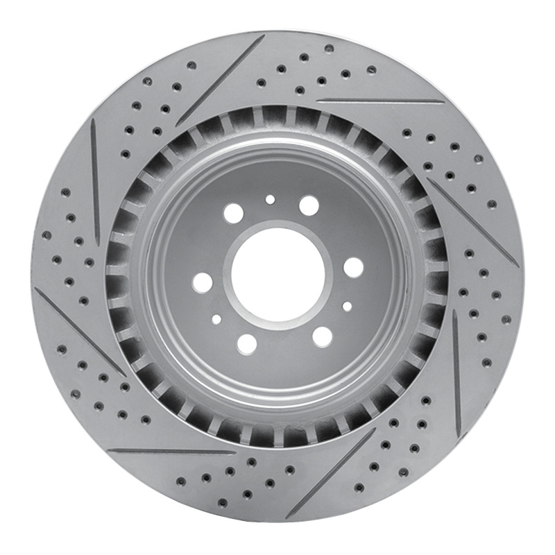 Cadillac STS Brake Rotor (1) - Rear Right - DFC - Geoperformance, Drilled & Slotted - `04-`11