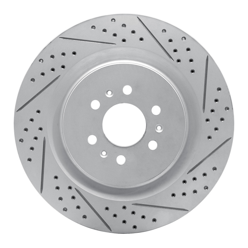 Cadillac STS Brake Rotor (1) - Rear Right - DFC - Geoperformance, Drilled & Slotted - `04-`11