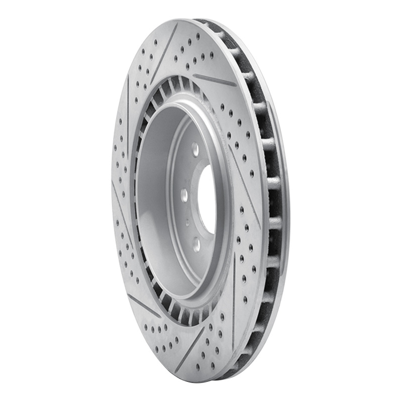 Cadillac STS Brake Rotor (1) - Rear Right - DFC - Geoperformance, Drilled & Slotted - `04-`11