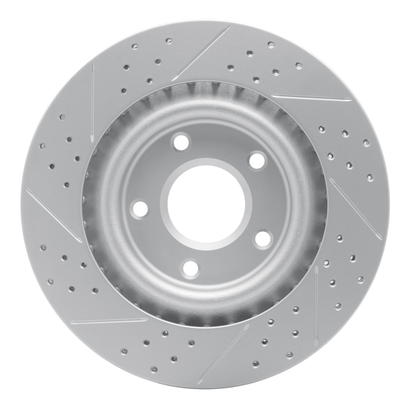 Cadillac XLR Brake Rotor (1) - Front Right - DFC - Geoperformance Rotor - Drilled and Slotted - `05-`13