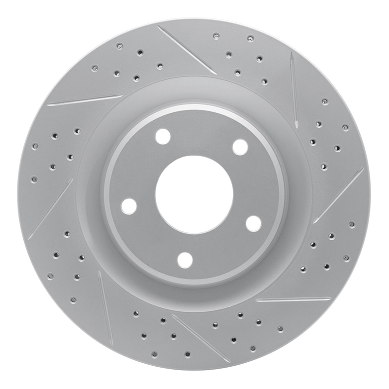 Cadillac XLR Brake Rotor (1) - Front Right - DFC - Geoperformance Rotor - Drilled and Slotted - `05-`13