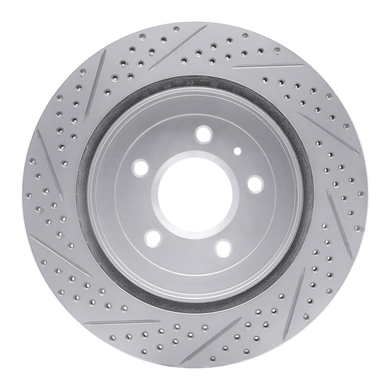 Cadillac CTS Brake Rotor (1) - Rear Right - DFC - Drilled & Slotted Geoperformance - `05-`11