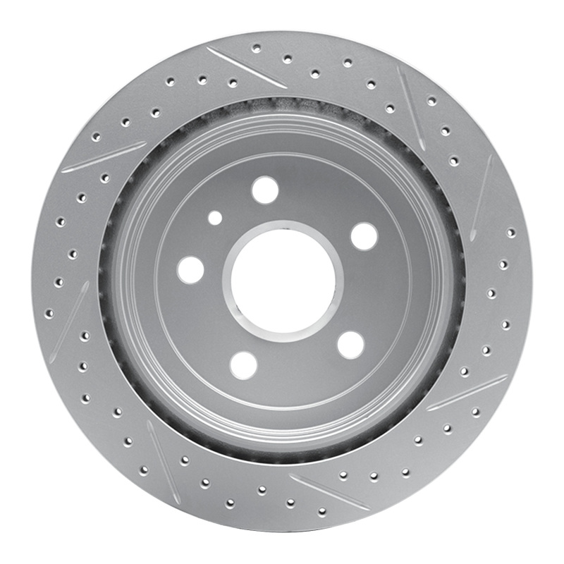Cadillac CTS Brake Rotor (1) - Rear Left - DFC - Drilled & Slotted Geoperformance - `08-`19