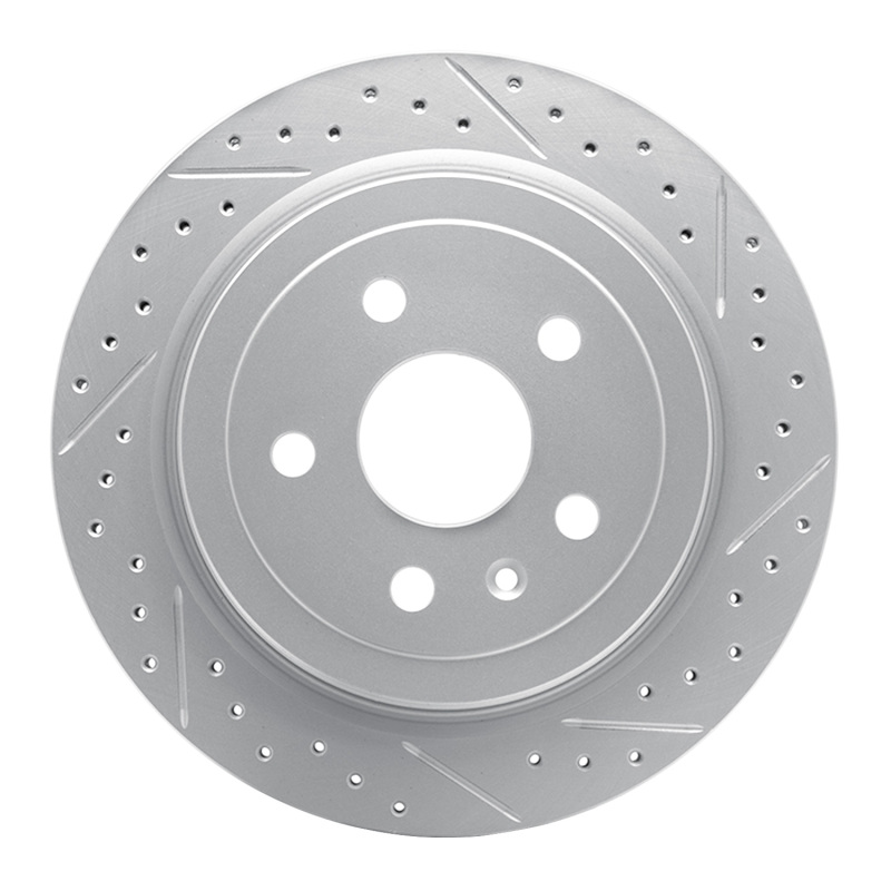 Cadillac Cts Brake Rotor (1) - Rear Right - DFC - Geoperformance Drilled & Slotted - `08-`19