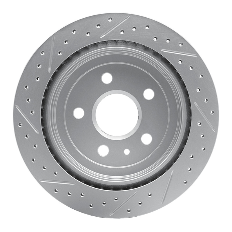 Cadillac Cts Brake Rotor (1) - Rear Right - DFC - Geoperformance Drilled & Slotted - `08-`19